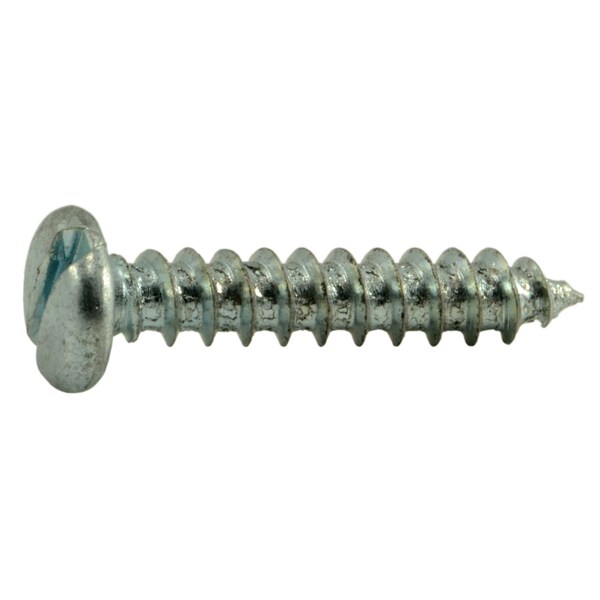 Midwest Fastener Sheet Metal Screw, #6 x 3/4 in, Zinc Plated Steel Pan Head Slotted Drive, 75 PK 62091 - main